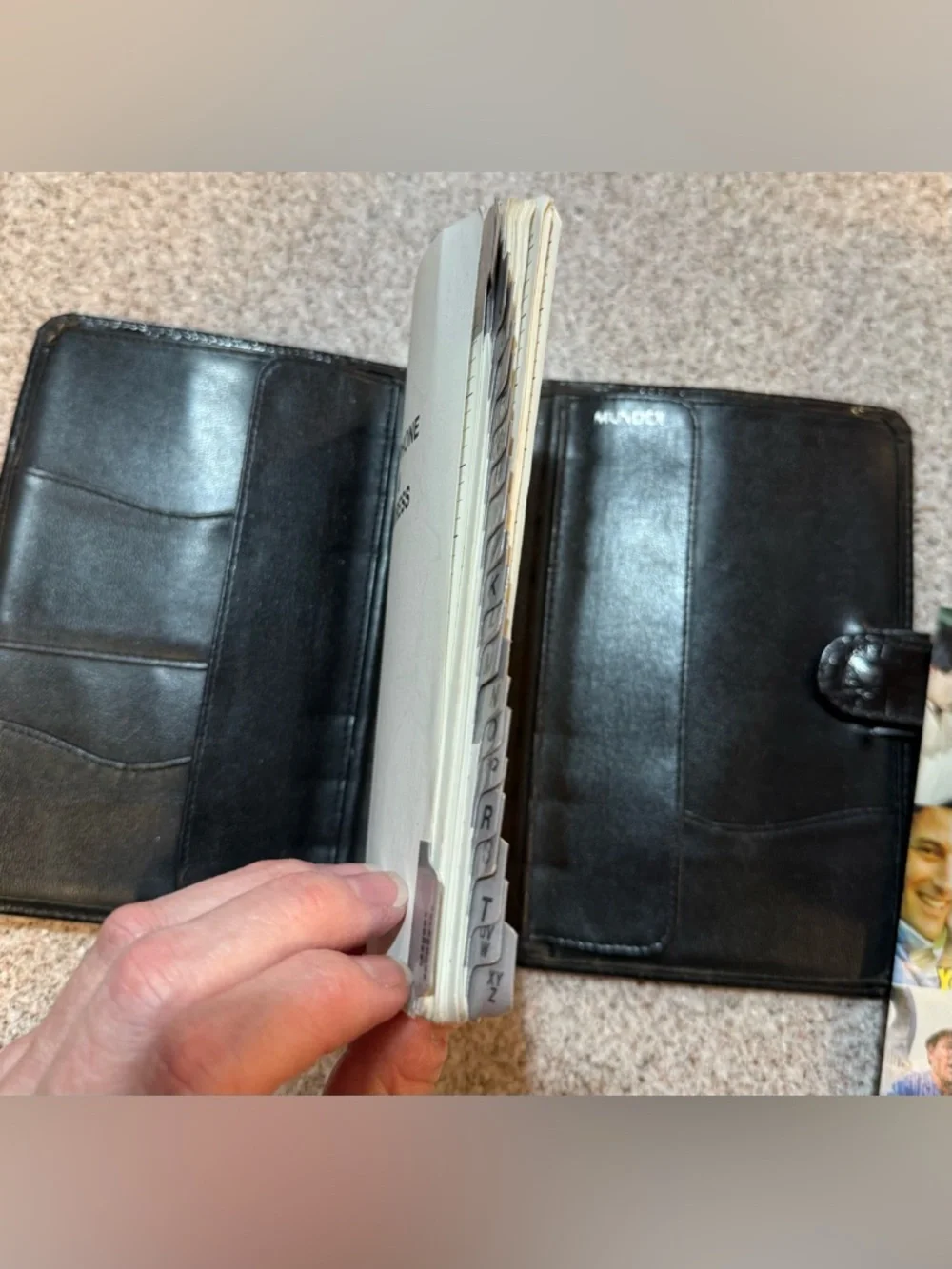 Mundex Leather Planner Binder Bundle Day-Timer Inserts Organizer Set EUC